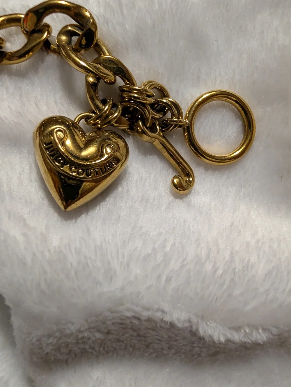 Juicy Couture Vintage Gold Starter Charm Bracelet